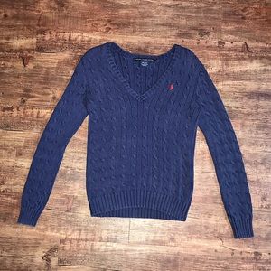 * SOLD Ralph Lauren Sport Navy Blue Sweater